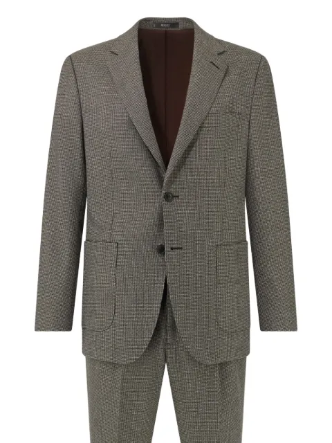 Boggi Milano houndstooth pattern suit