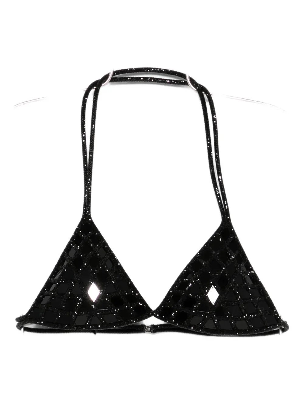 Nuè Mirror triangle top - Nero