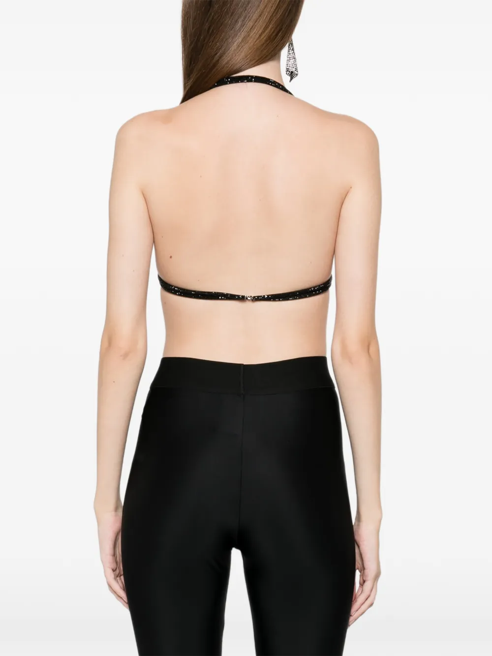 Nué Mirror Triangle Bra Topwear In Black