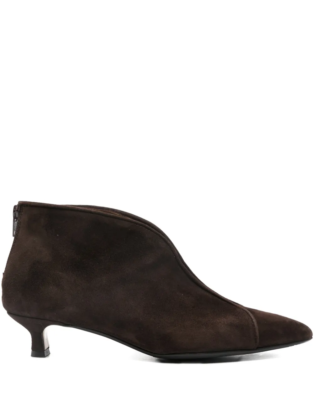 L Arianna Pointed-toe Ankle Boots In Brown