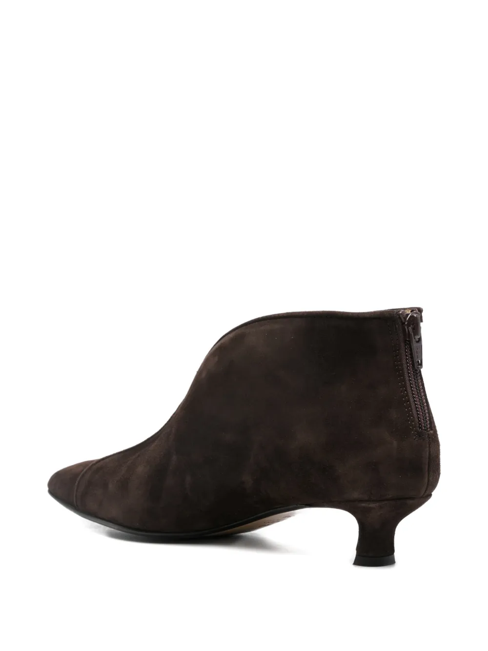L Arianna Pointed-toe Ankle Boots In Brown