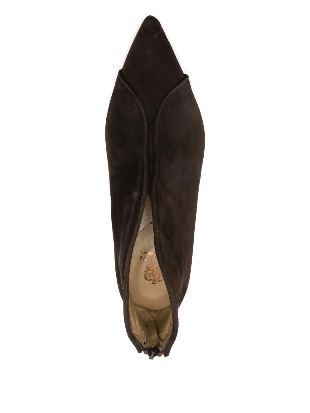 L Arianna Pointed-toe Ankle Boots In Brown