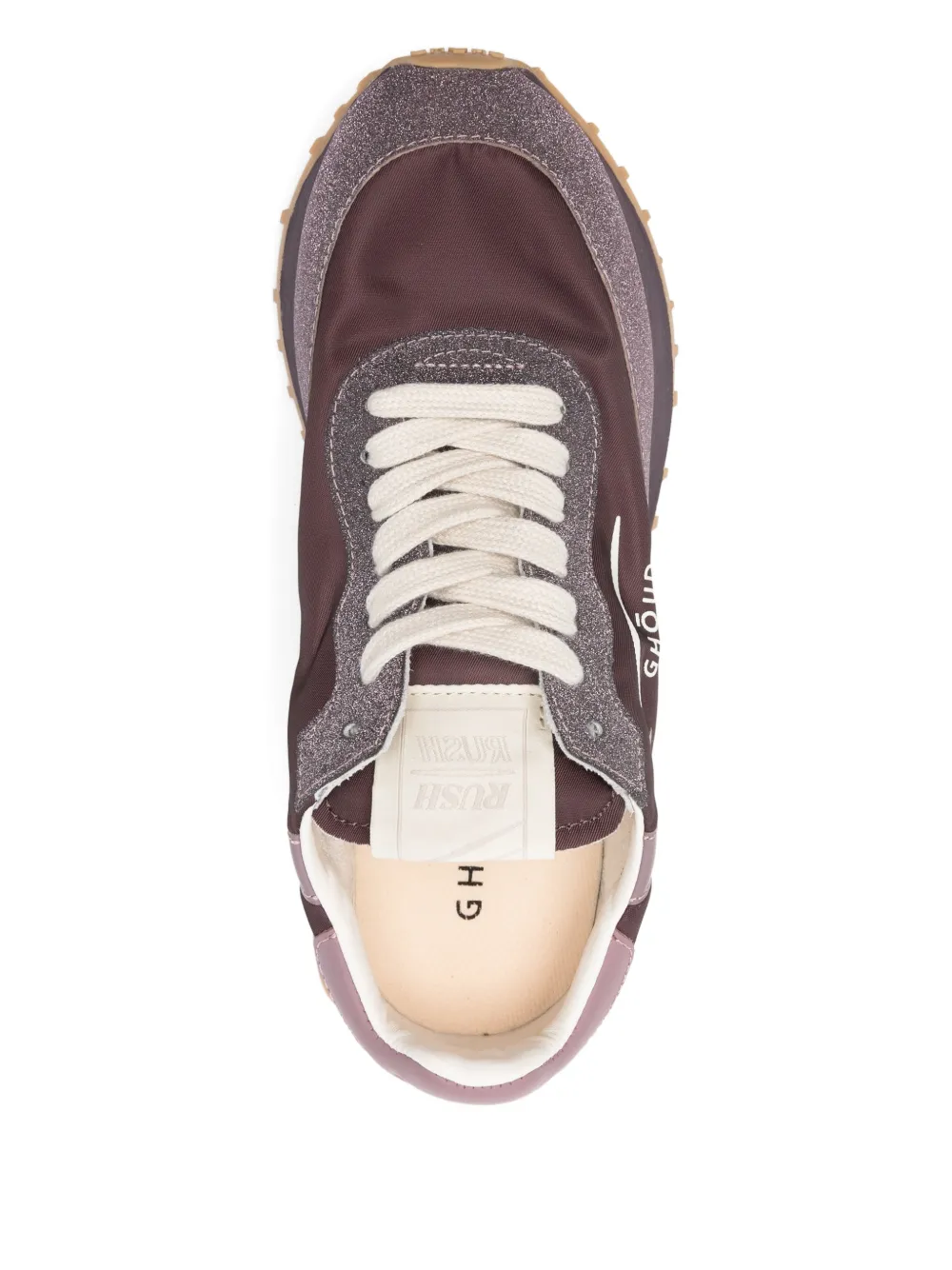 Ghoud Rush Monoblock Logo-detail Lace-up Sneakers In Purple