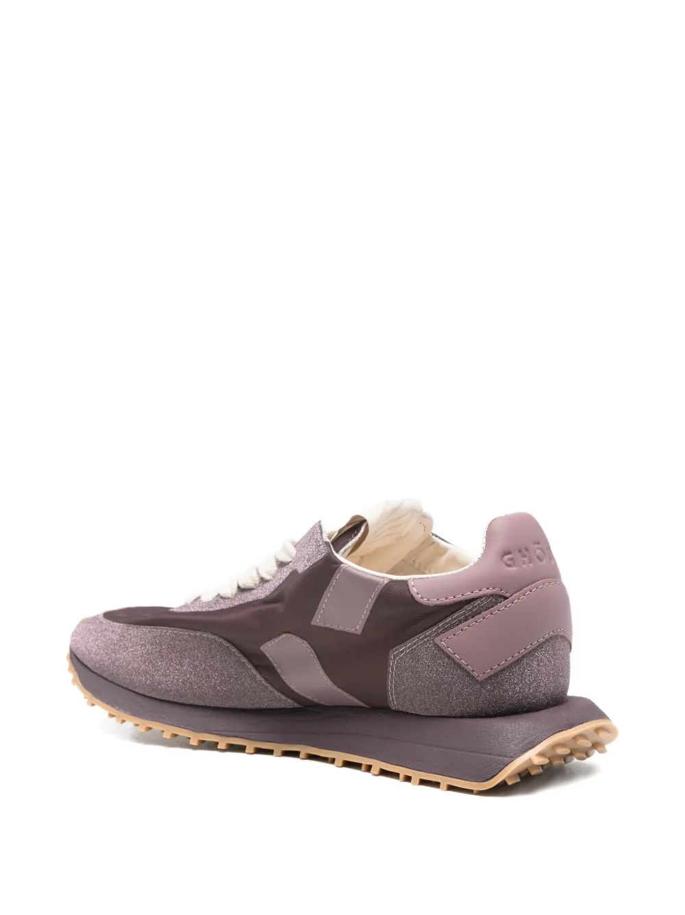 Ghoud Rush Monoblock Logo-detail Lace-up Sneakers In Purple