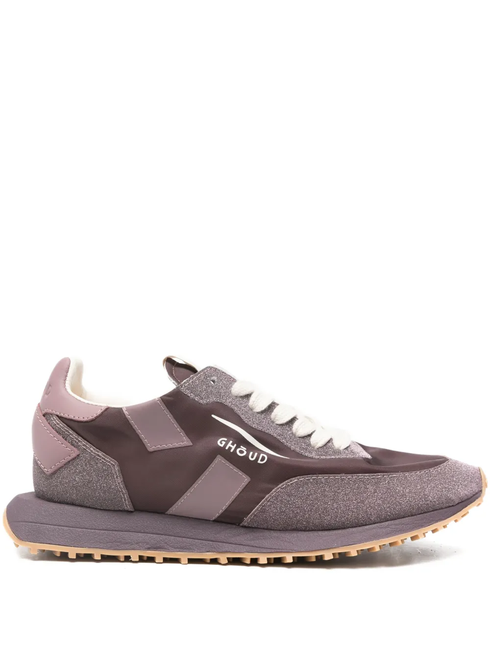 Ghoud Rush Monoblock Logo-detail Lace-up Sneakers In Purple