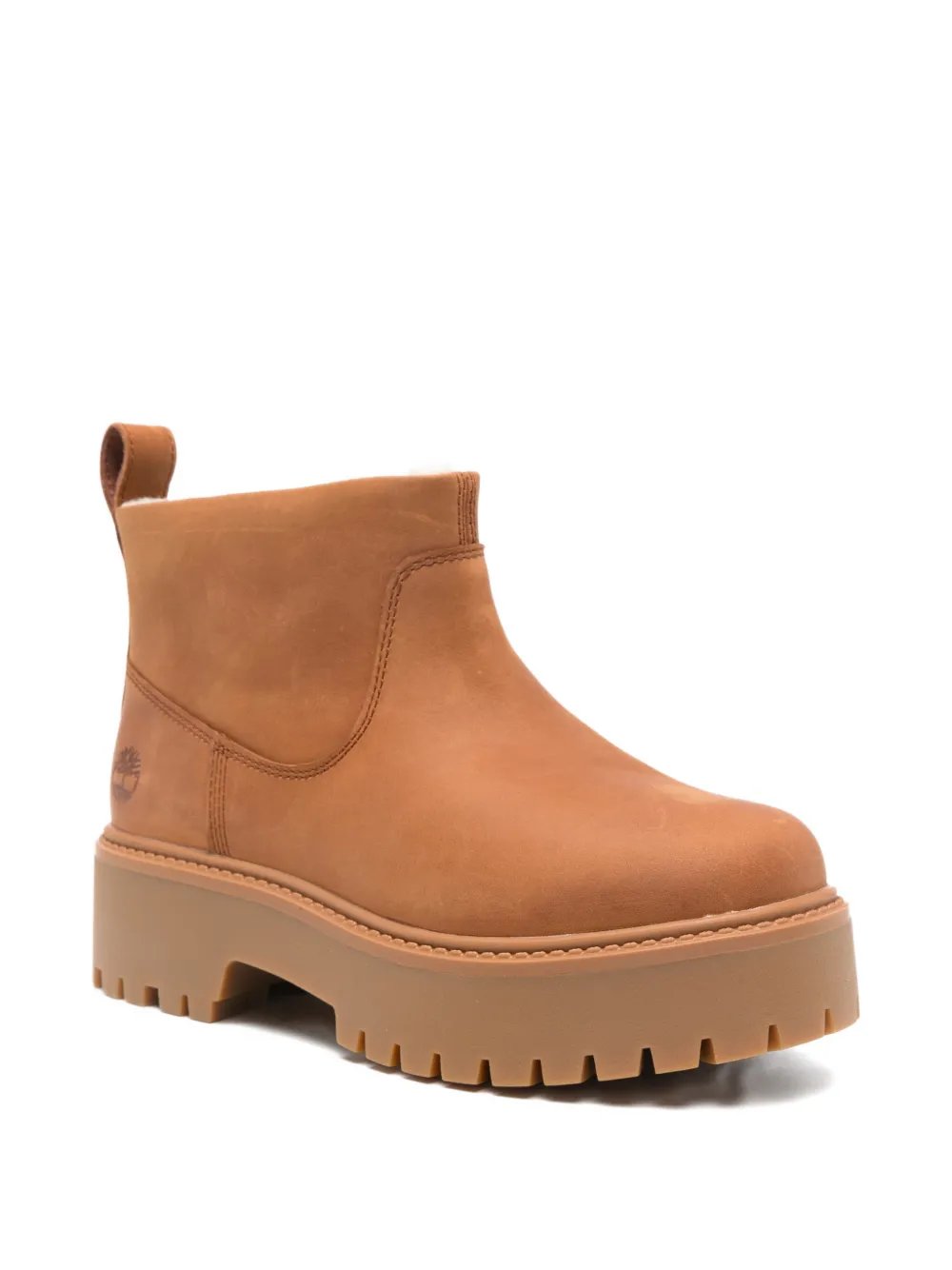 Timberland 45mm Platform Leather Boots In Multi