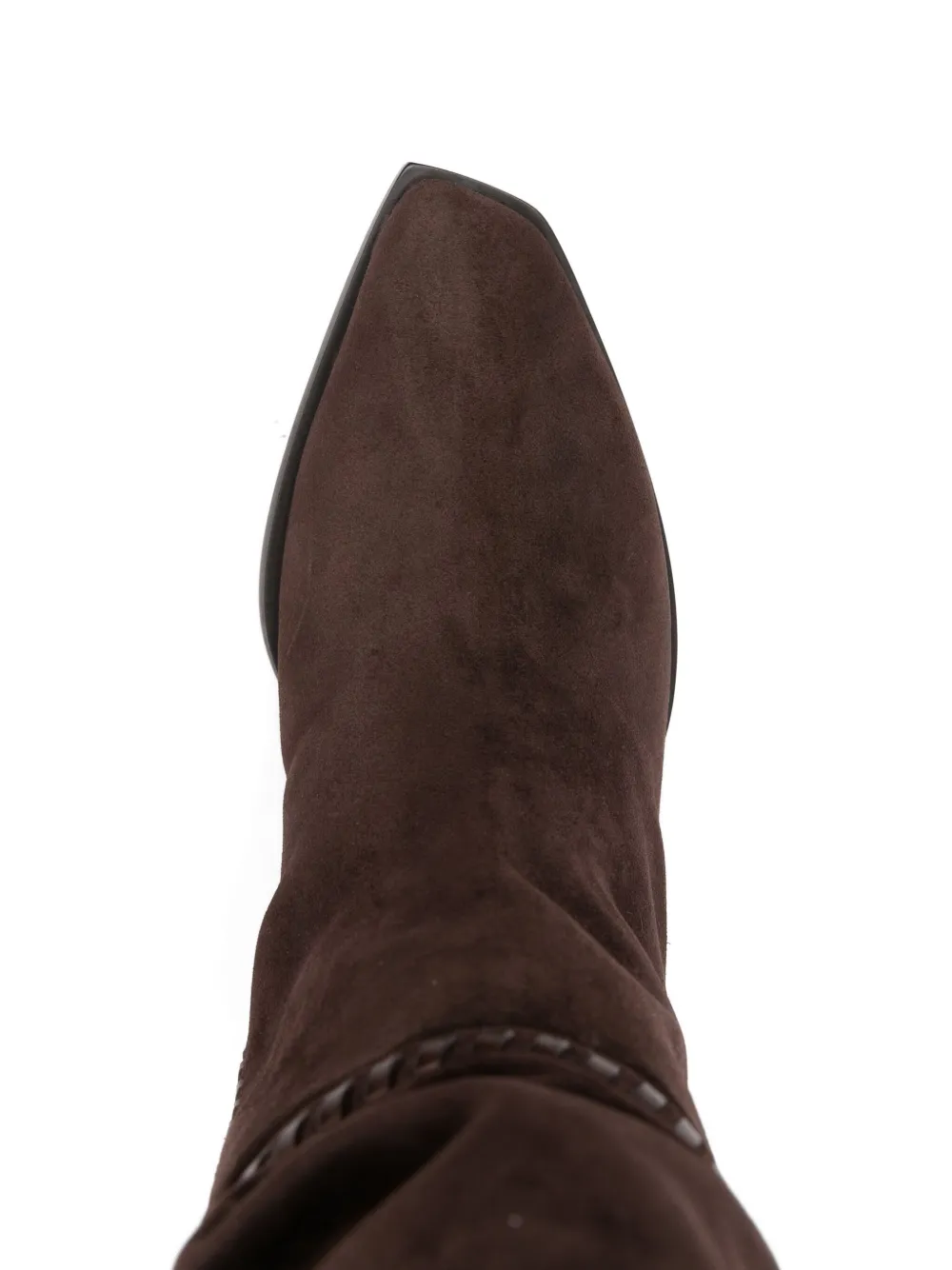 Jimmy Choo 60 mm Hart Stitch laarzen met hak Bruin