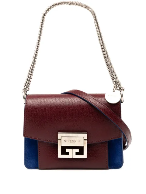 Givenchy Pre-Owned 2018-2025 Mini Bicolor Goatskin and Suede GV3 satchel