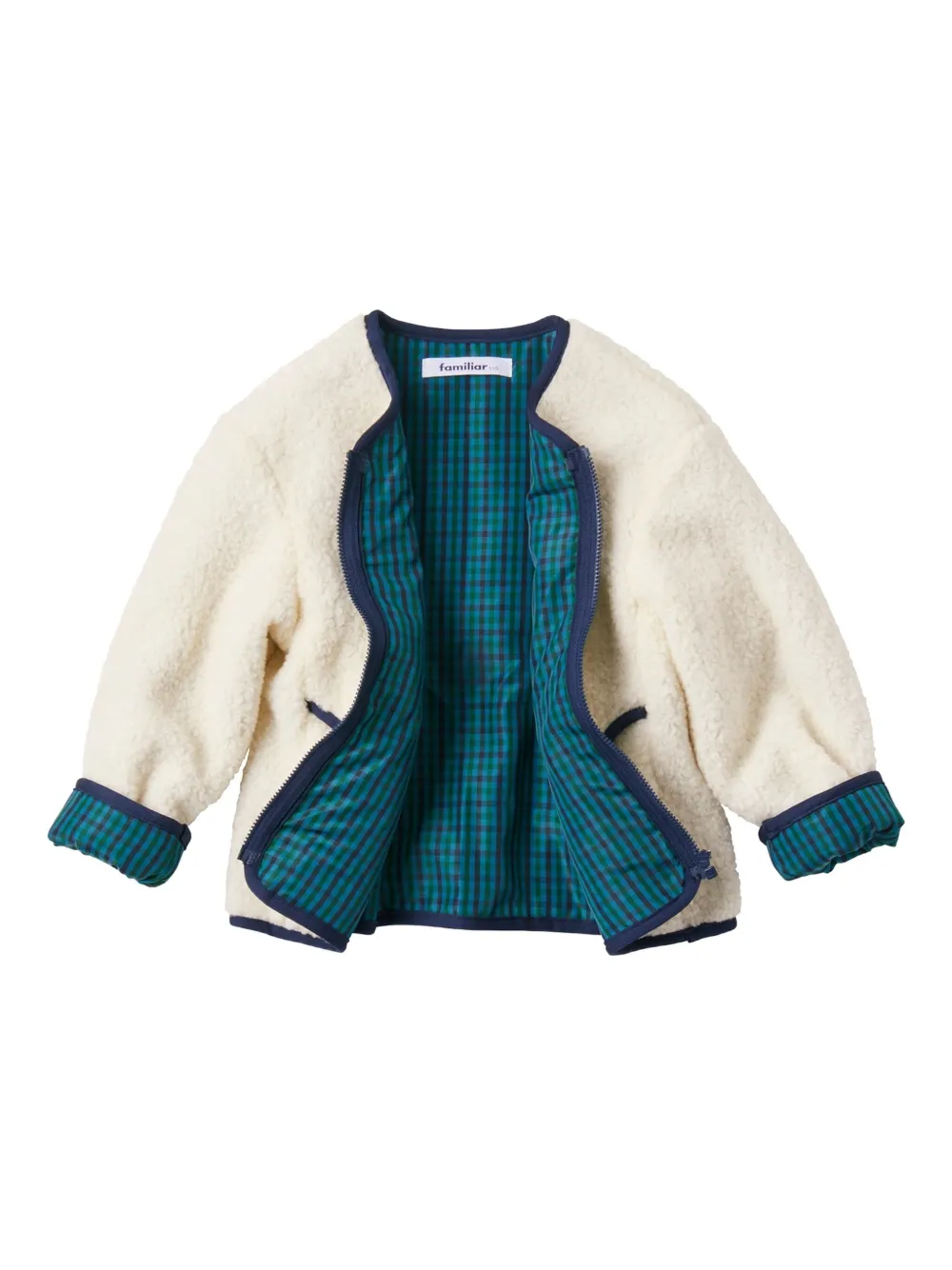 Familiar Car-patch Jacket In Neutral