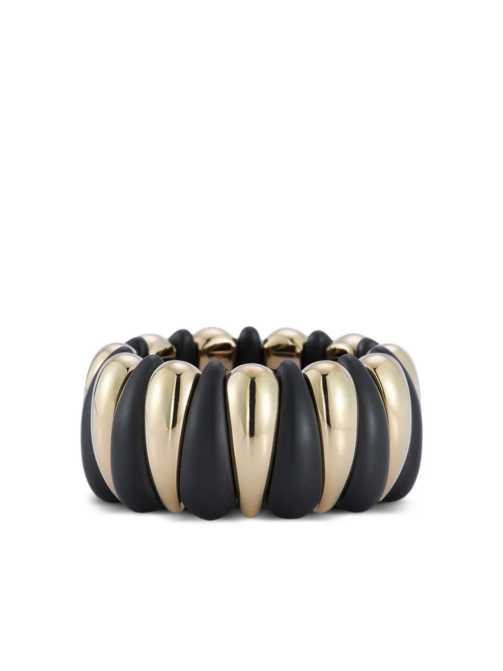 Roberto Demeglio 18K yellow porcelain ring | Black | Image 1