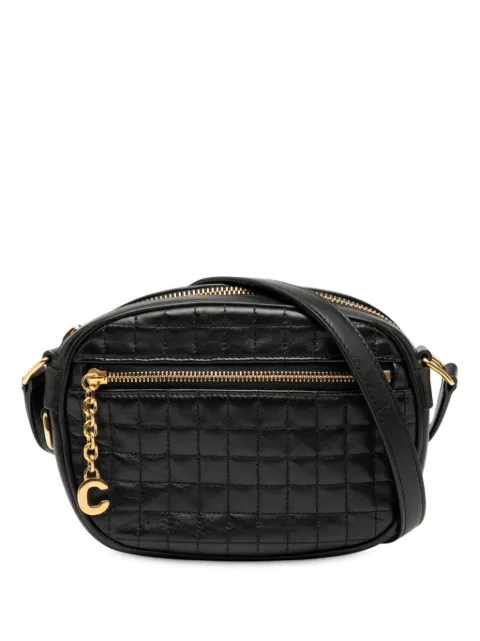 Celine Pre-Owned 2019 Small Quilted Calfskin C Charm crossbody bag