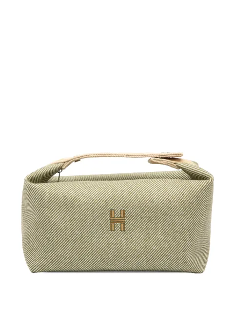 Hermès Pre-Owned 2020-2025 Large Wool Bride A Brac H Natte Case vanity bag