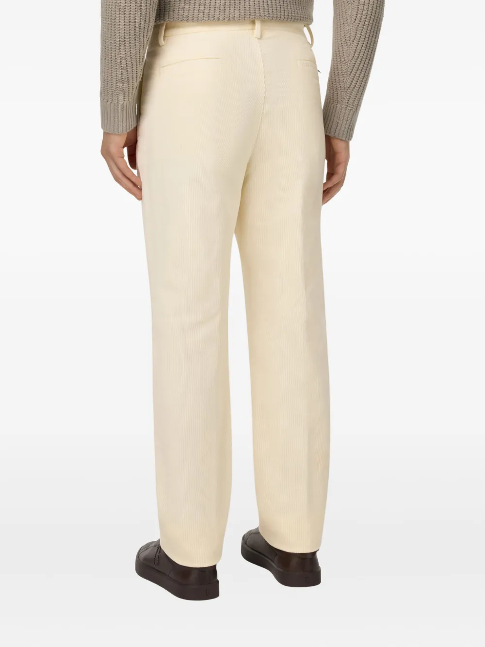 Boggi Milano Broek met knopen Beige