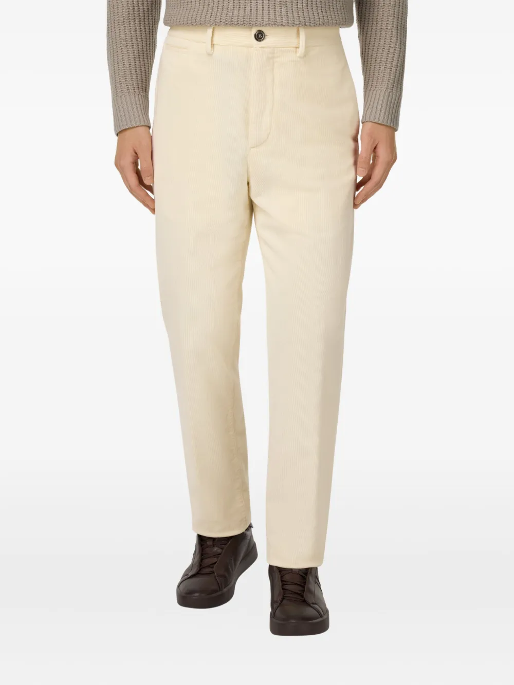 Boggi Milano Broek met knopen Beige