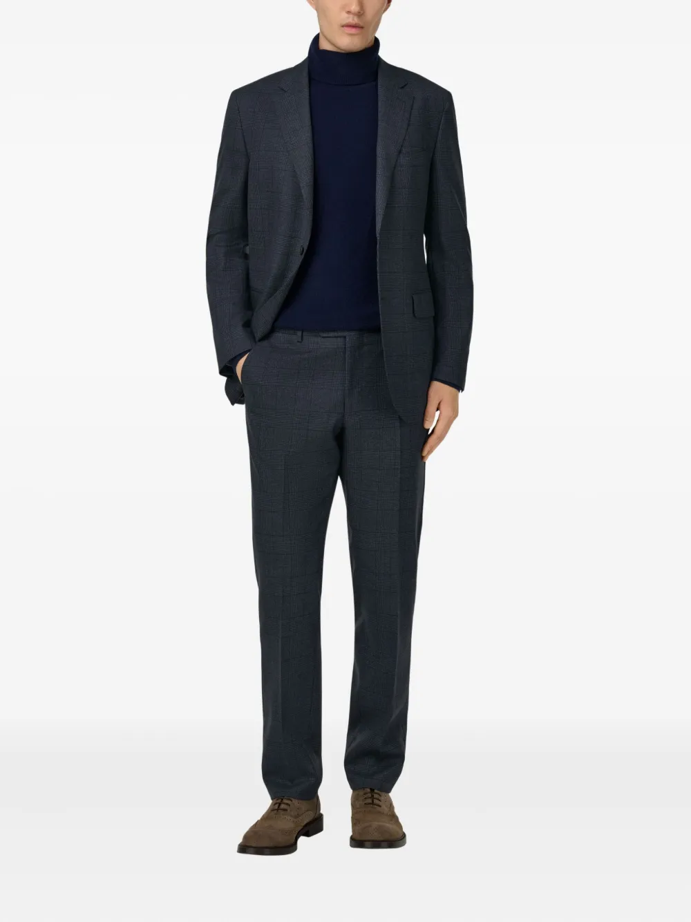 Boggi Milano Geruit pak - Blauw