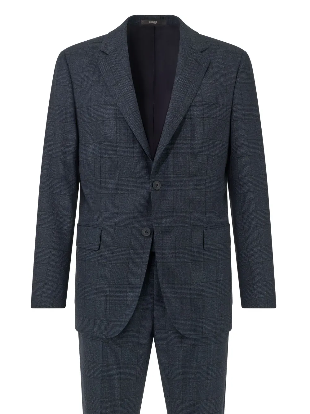 Boggi Milano check-pattern suit | Blue | Image 1