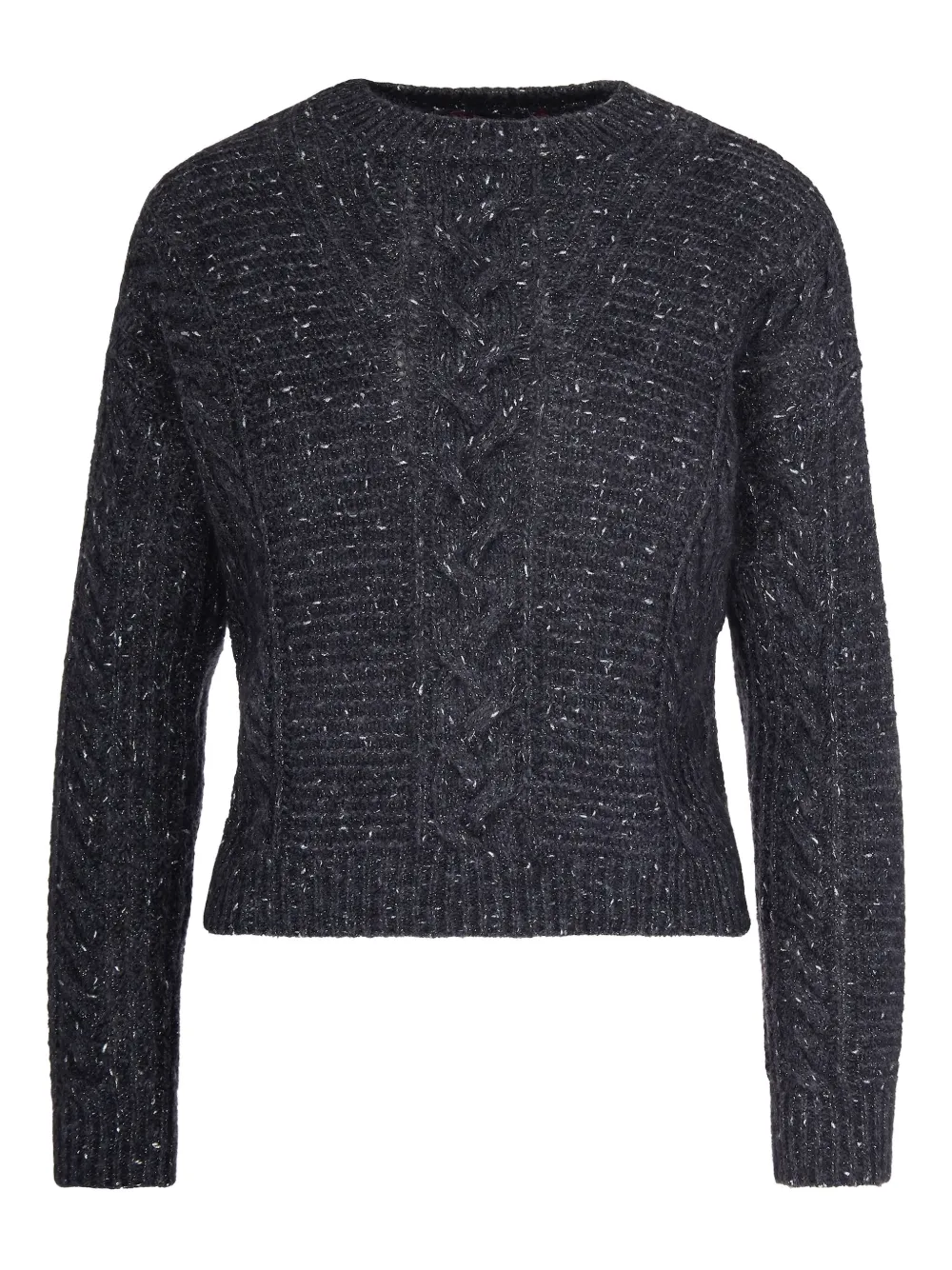 Max Mara cable-knit sweater - ブラック Max Mara cable-knit sweater - ブラック