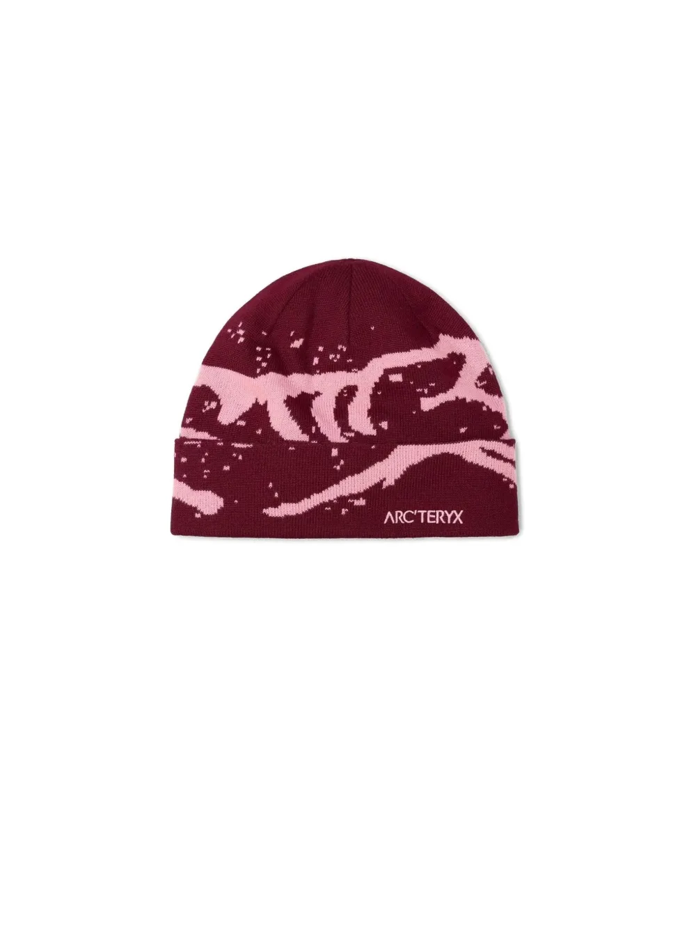 Arc'teryx Grotto Pattern Beanie Hat In Red