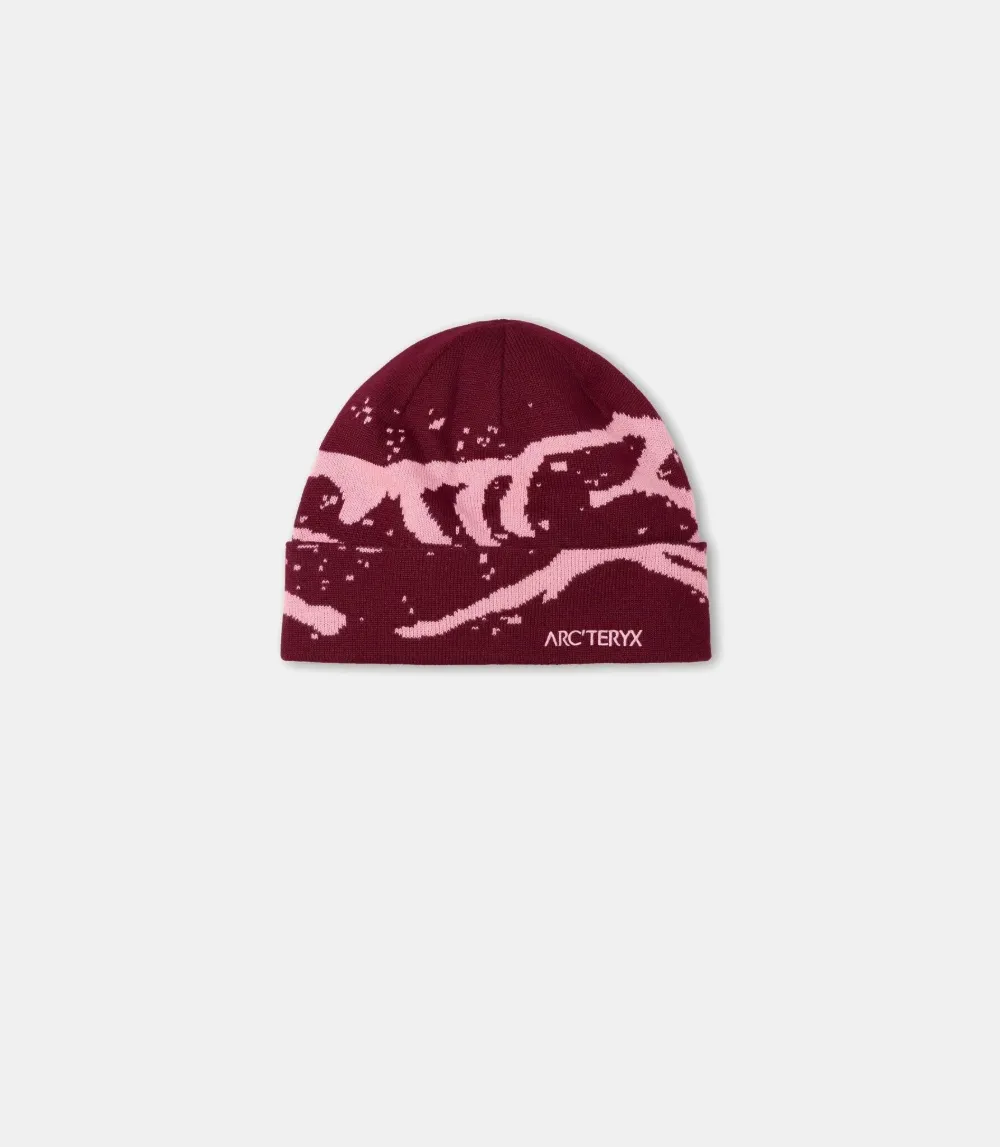 Arc'teryx Grotto Pattern Beanie Hat In Red