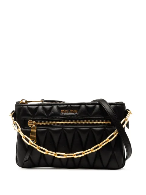 Miu Miu Pre-Owned 2010-2025 Matelasse Leather satchel