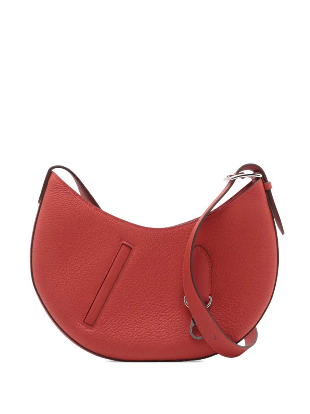 Pre-owned Hermes 2024 Togo And Swift P'tit Arcon Crossbody Bag In Red