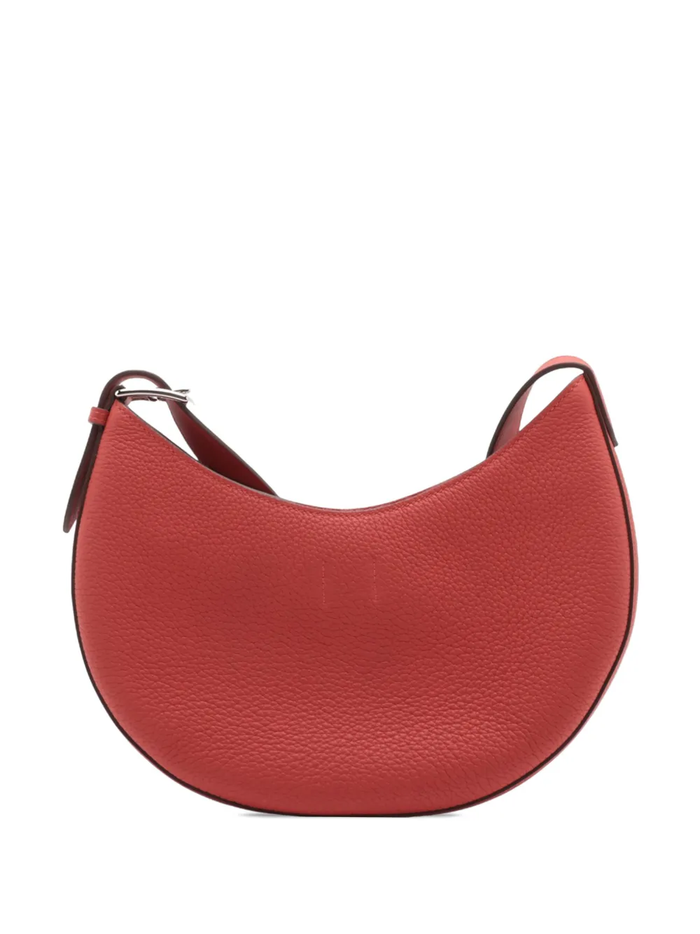 Pre-owned Hermes 2024 Togo And Swift P'tit Arcon Crossbody Bag In Red