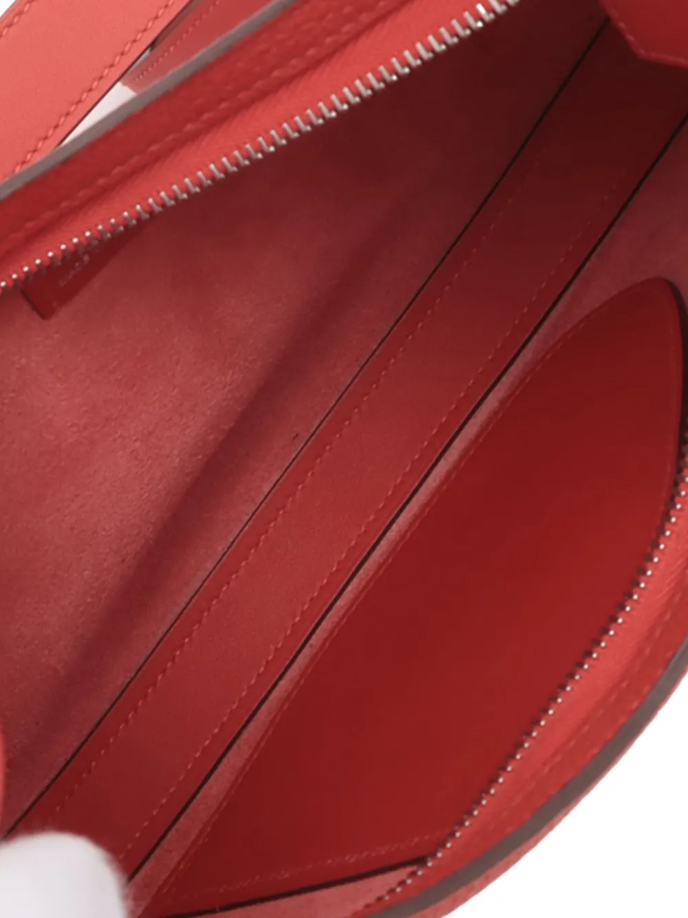 Pre-owned Hermes 2024 Togo And Swift P'tit Arcon Crossbody Bag In Red