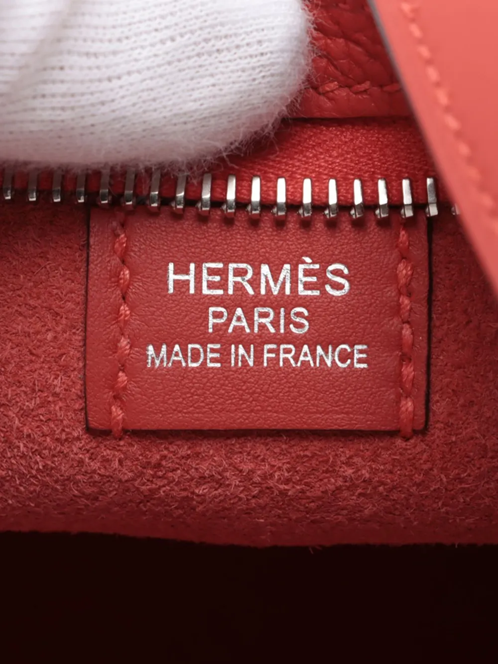 Pre-owned Hermes 2024 Togo And Swift P'tit Arcon Crossbody Bag In Red
