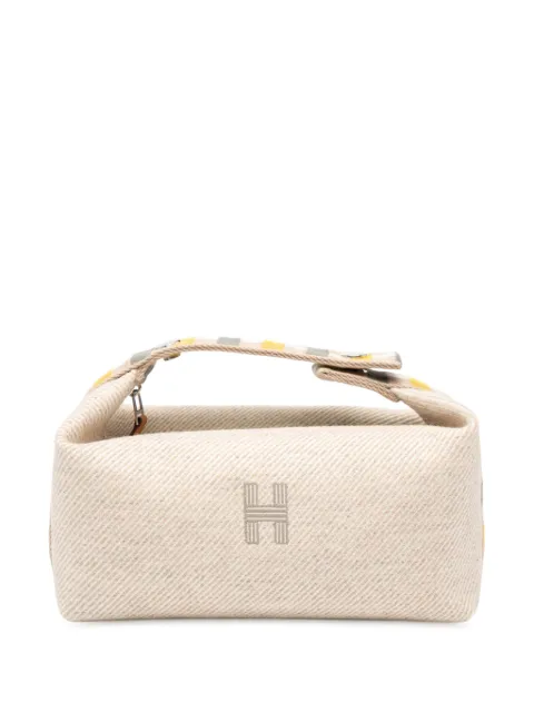 Hermès Pre-Owned 2010-2025 Small Wool Bride A Brac Au Carre Case vanity bag