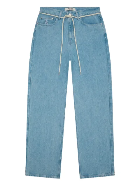 ABOUTBLANK embroidered-monogram jeans 
