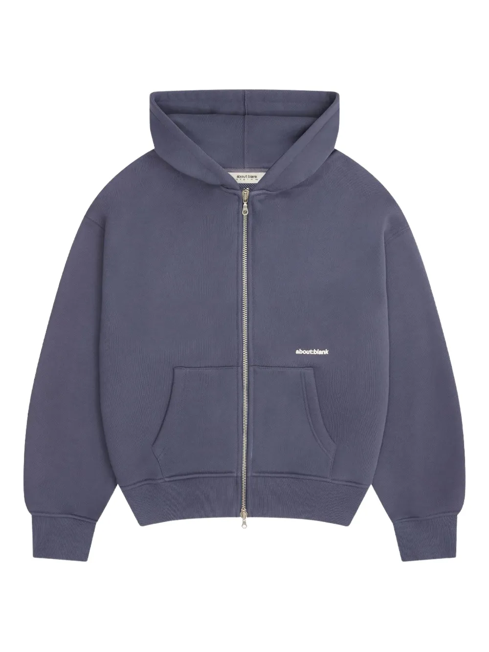 ABOUTBLANK zip-up hoodie | Blue | Image 1