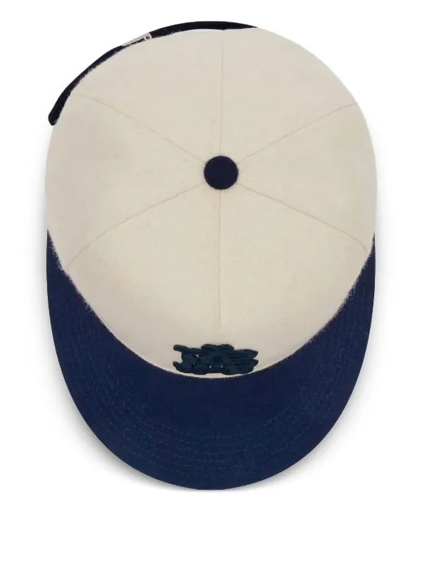 Numbers-motif denim shorts 