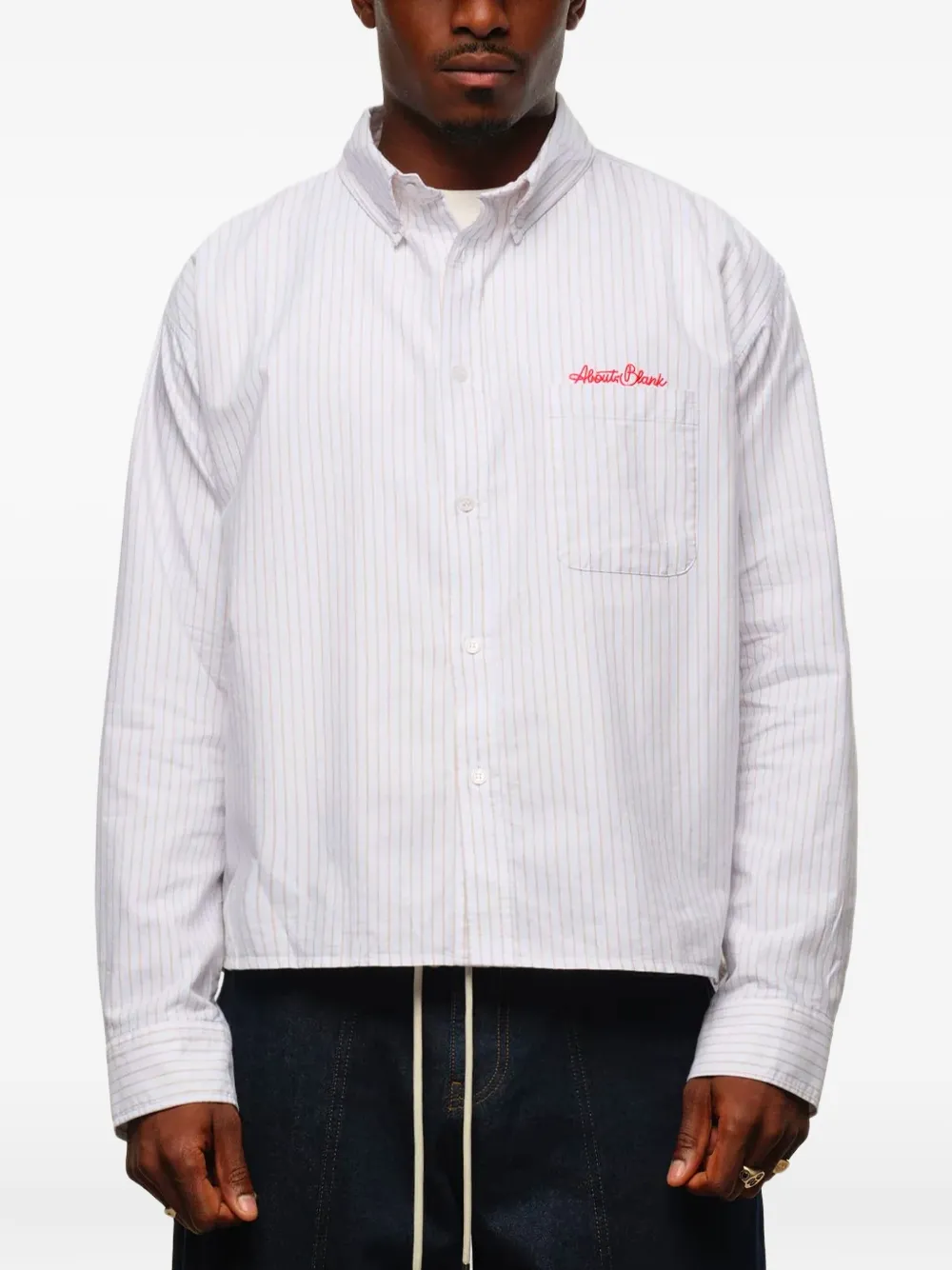 ABOUTBLANK Oxford Script striped shirt | Image 2