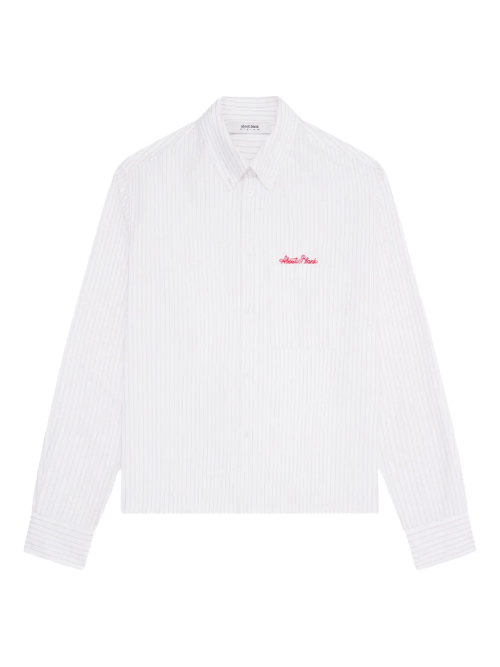 ABOUTBLANK Oxford Script striped shirt | White | Image 1