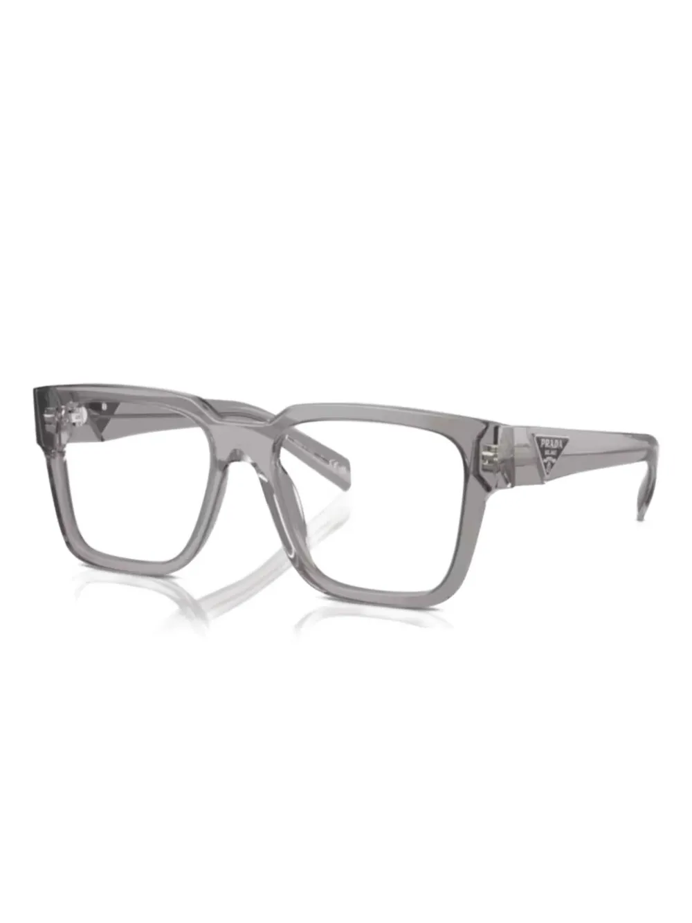 Prada Eyewear square frame glasses | Grey | Image 1