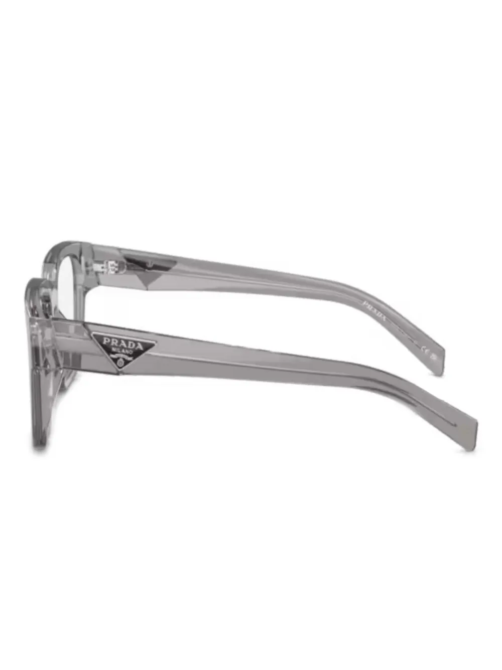 Prada Eyewear Bril met vierkant montuur Grijs