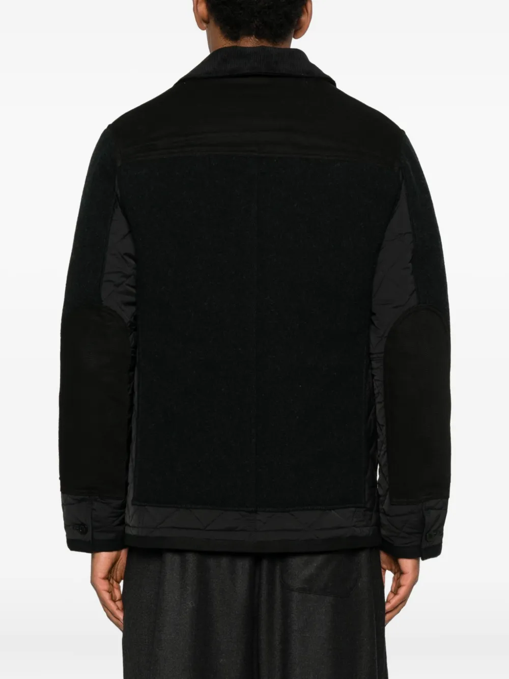 Junya Watanabe MAN x Filson jack met patchdetail en knopen Zwart