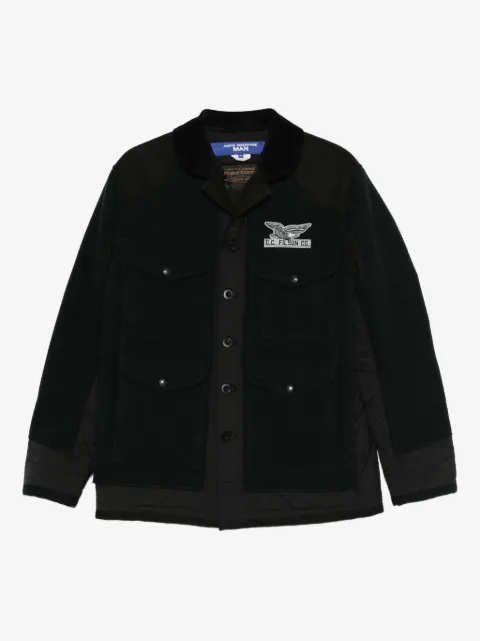 Junya Watanabe MAN chamarra con detalle de parche en colaboración con Filson
