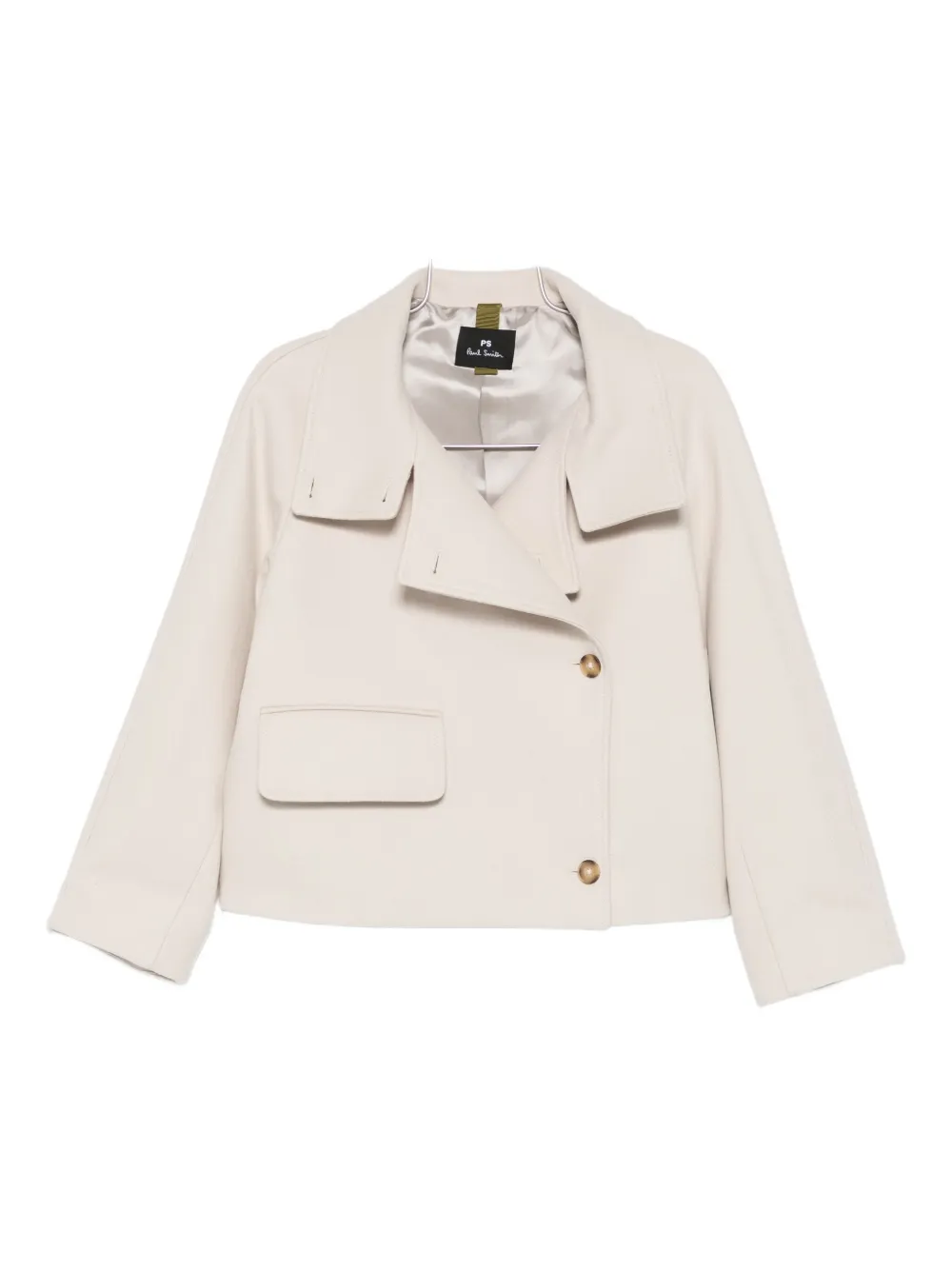 Ps By Paul Smith Flap-pocket Jacket In Neutral