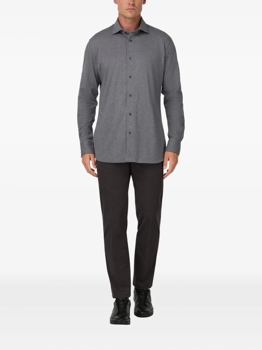 Boggi Milano Katoenen broek - Grijs