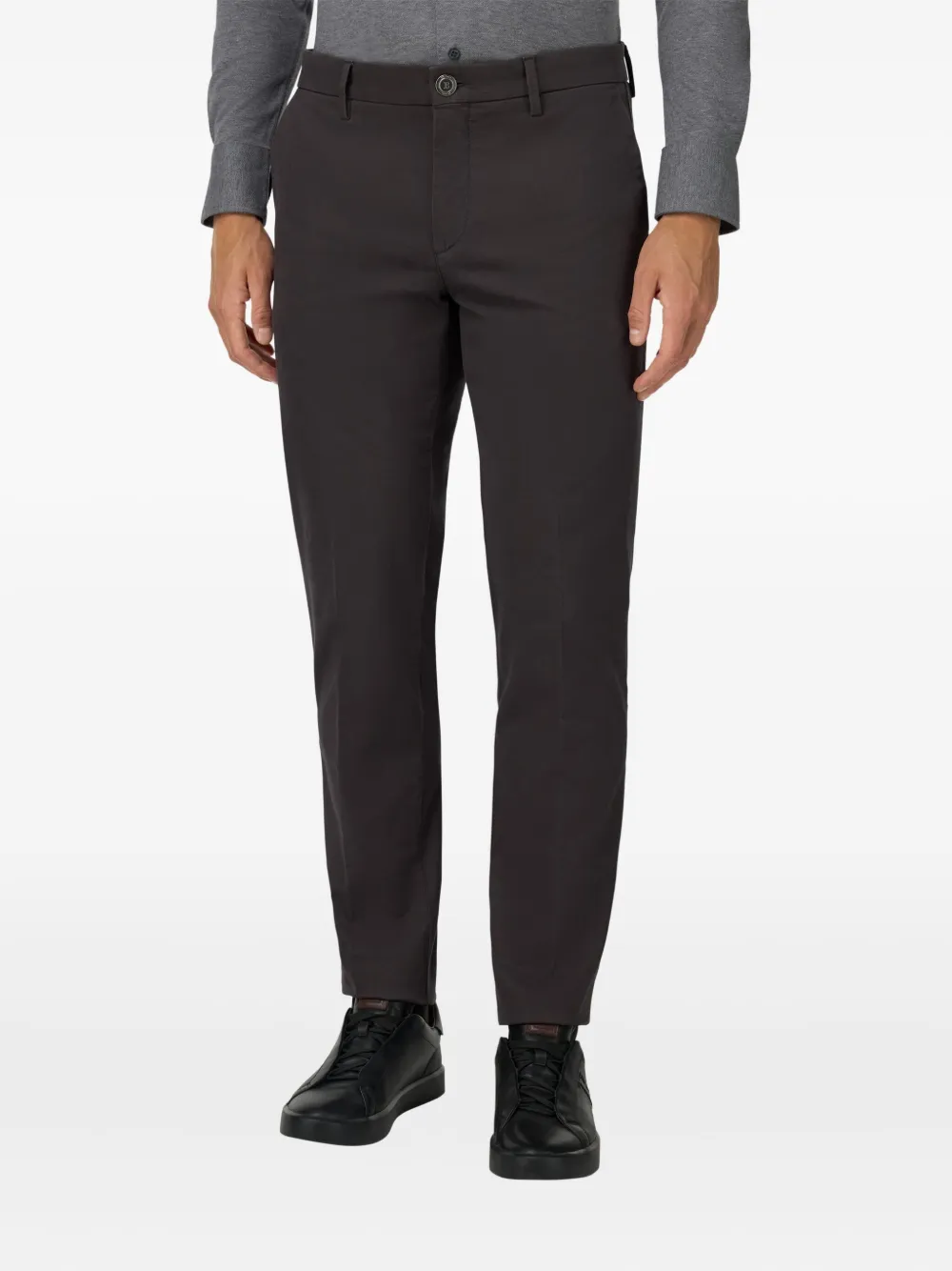 Boggi Milano Katoenen broek Grijs