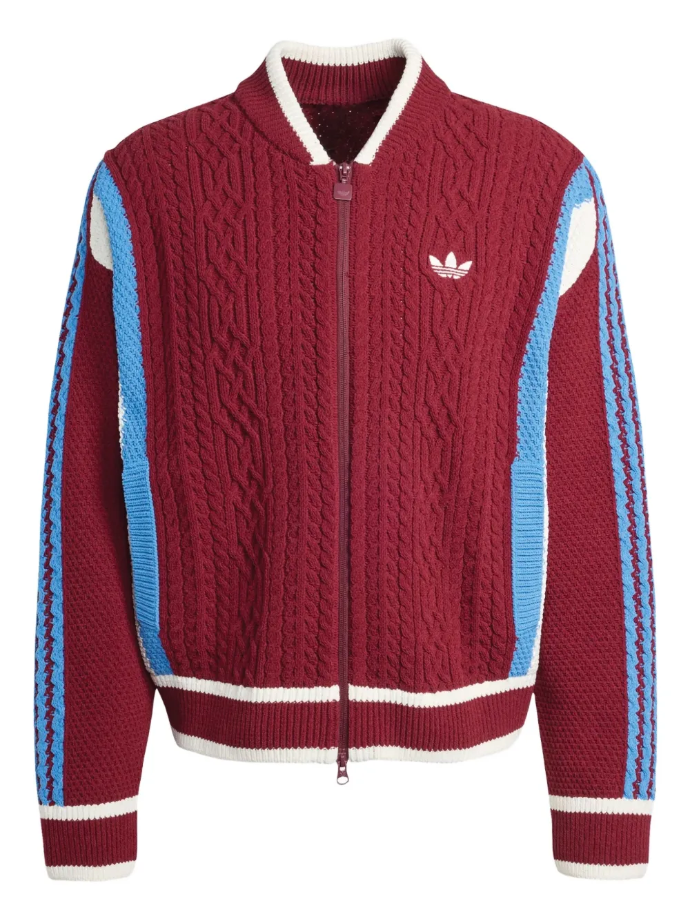 adidas Retro Remix zip-up cardigan | Red | Image 1