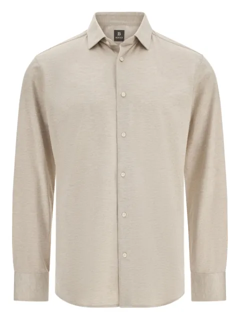 Boggi Milano pointed-collar cotton shirt