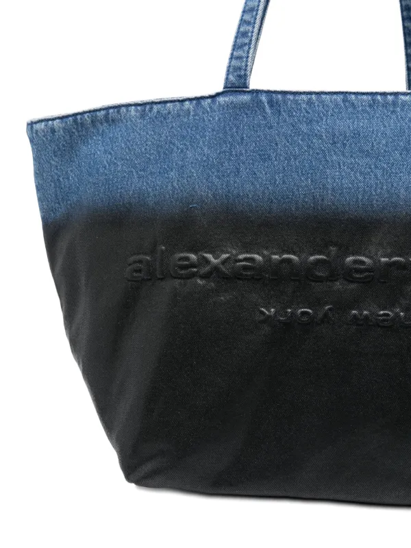 Alexander Wang Denim Punch Large Tote | Black | FARFETCH