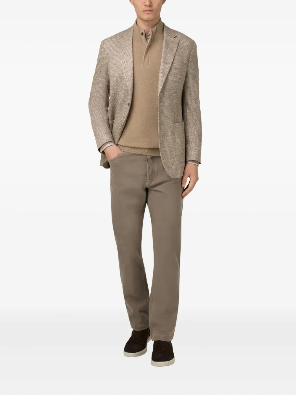 Boggi Milano micro-patterned single-breasted blazer | Blazers | Image 2