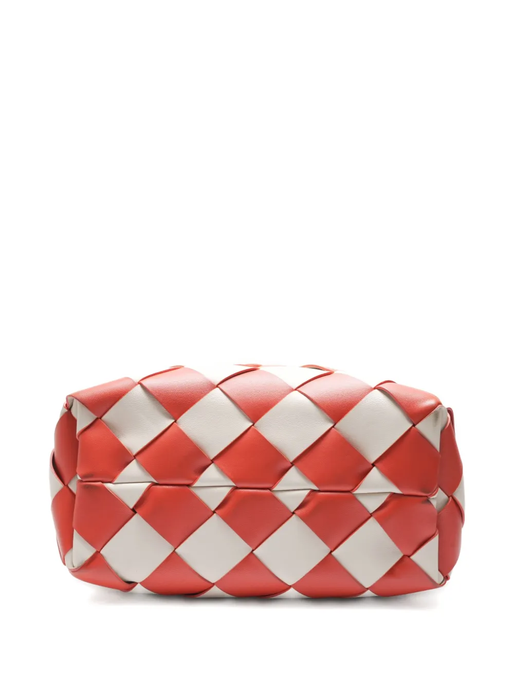 Pre-owned Bottega Veneta 2020-2025 Cabat Intrecciato Tote Bag In Red