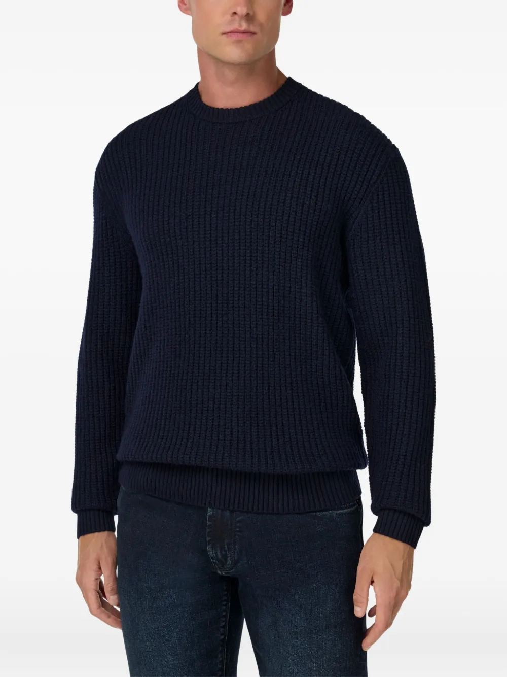 Boggi Milano Trui met ronde hals Blauw