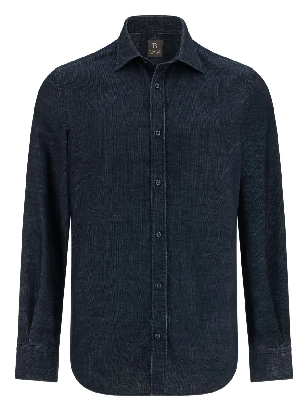 Boggi Milano camisa con cuello cerrado | azul | Image 1
