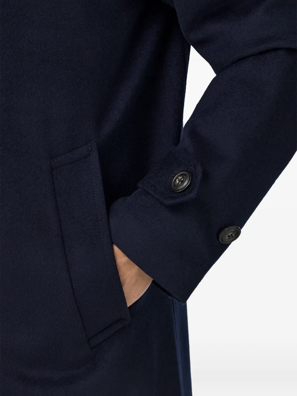 Boggi Milano Jas met enkele rij knopen en raglan mouwen Blauw