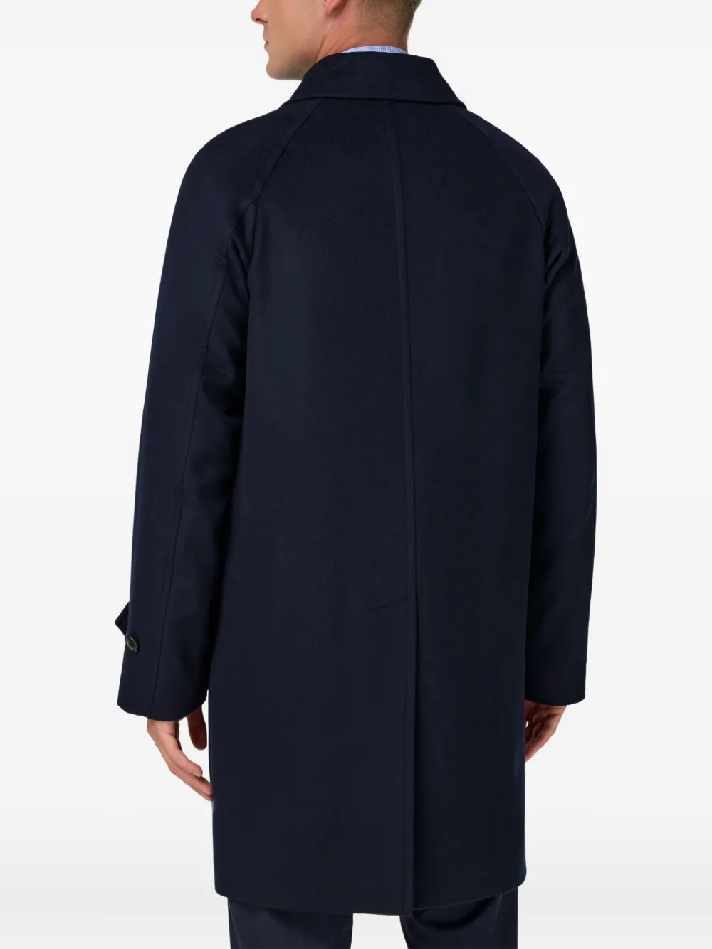 Boggi Milano Jas met enkele rij knopen en raglan mouwen Blauw